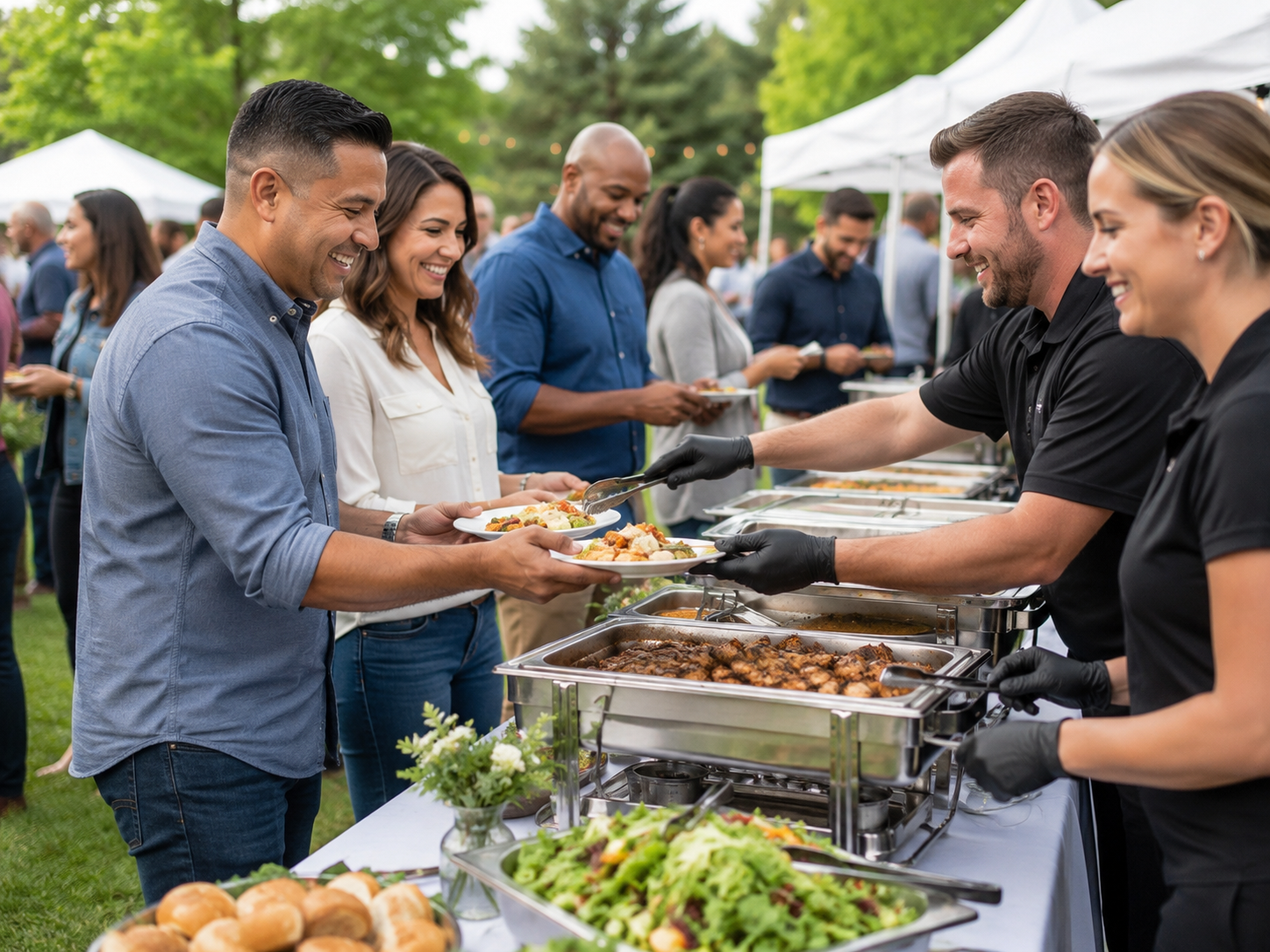 Crew appreciation catering event