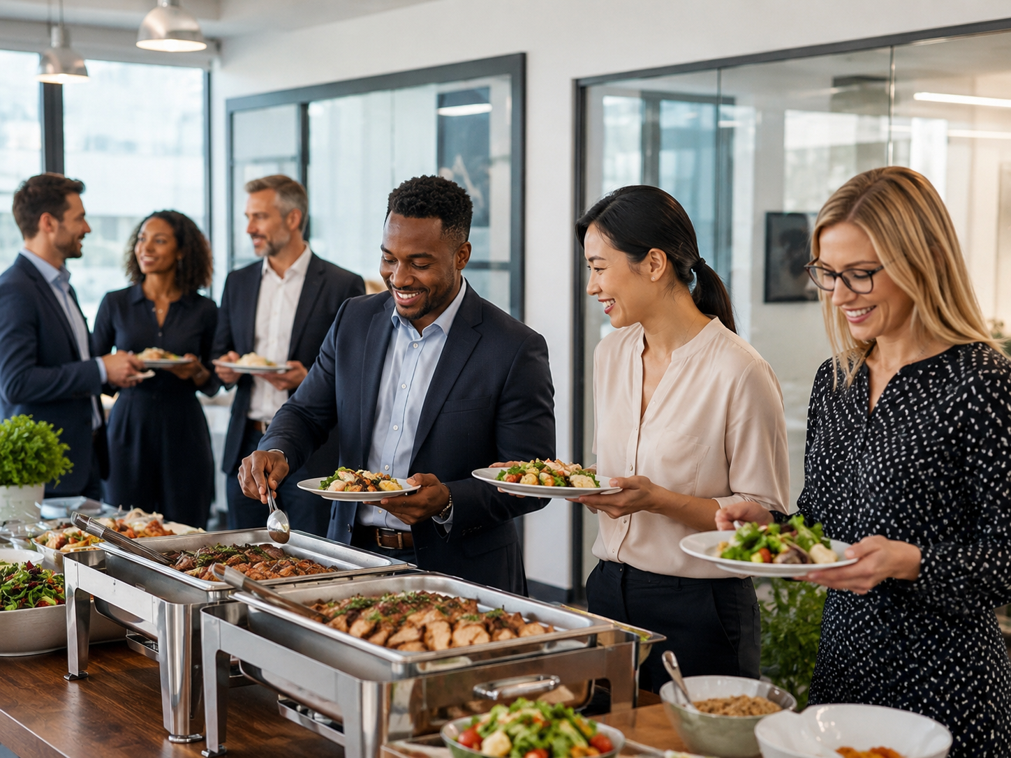 Professional office lunch catering