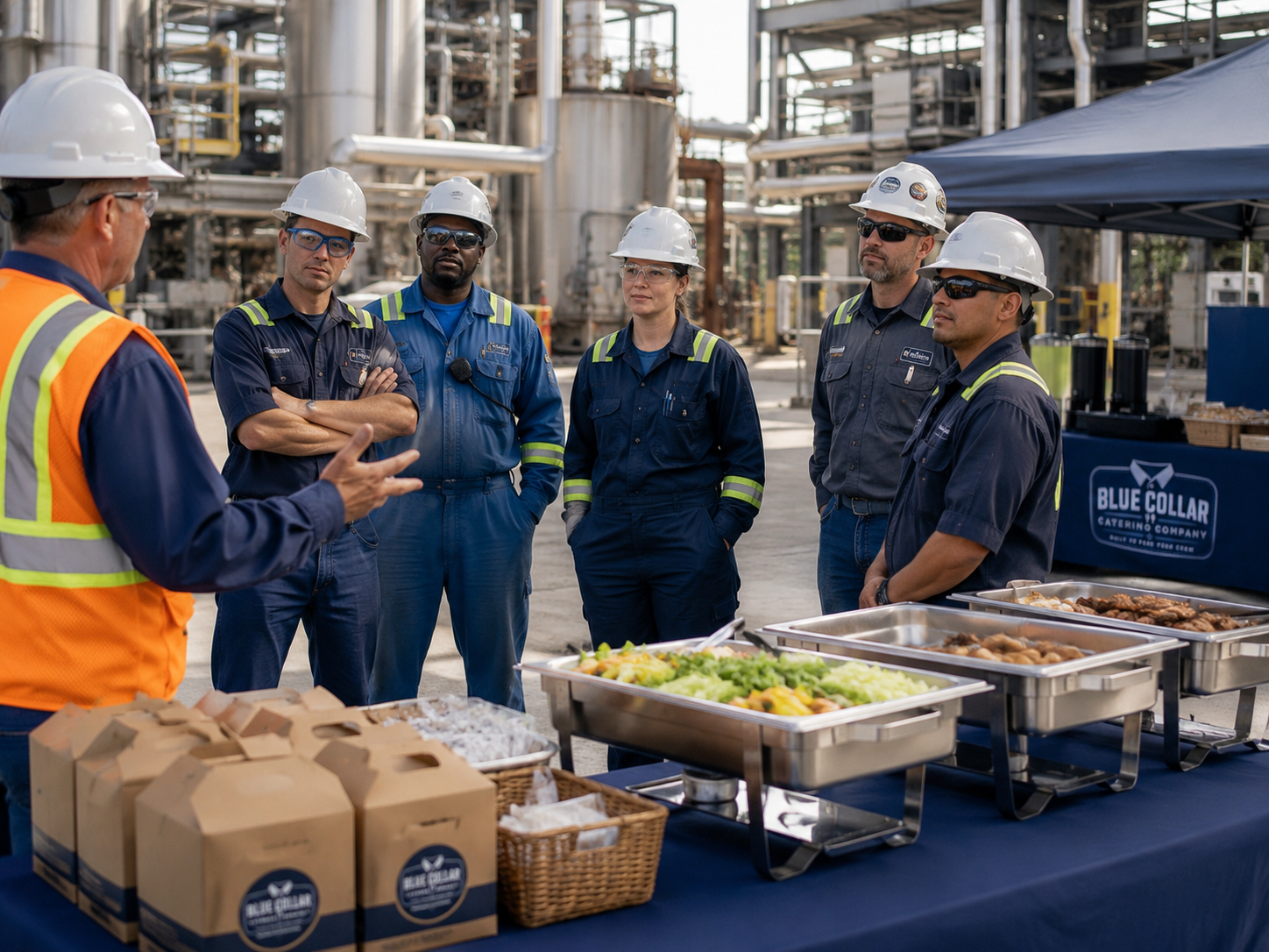 Crew appreciation and safety event catering